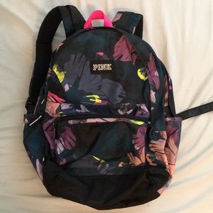 Pink Victoria’s Secret backpack